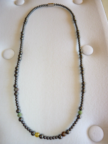 Necklace Black w Dark Stones - EMFDoctors